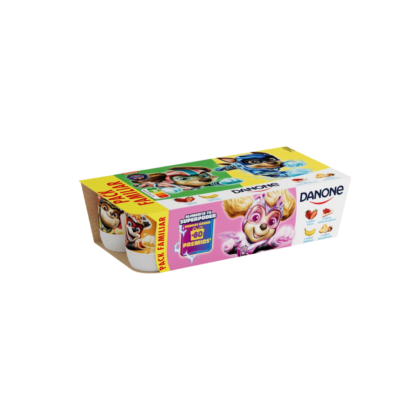 YOGUR DANONE SABOR FRESA/MACEDONIA/PLÁTANO Y TARTA DE QUESO 8x120gr