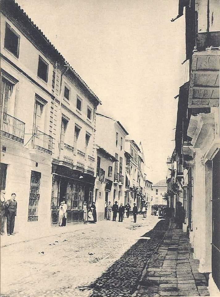 Calle Ollerías en Andújar a principios del siglo XX
