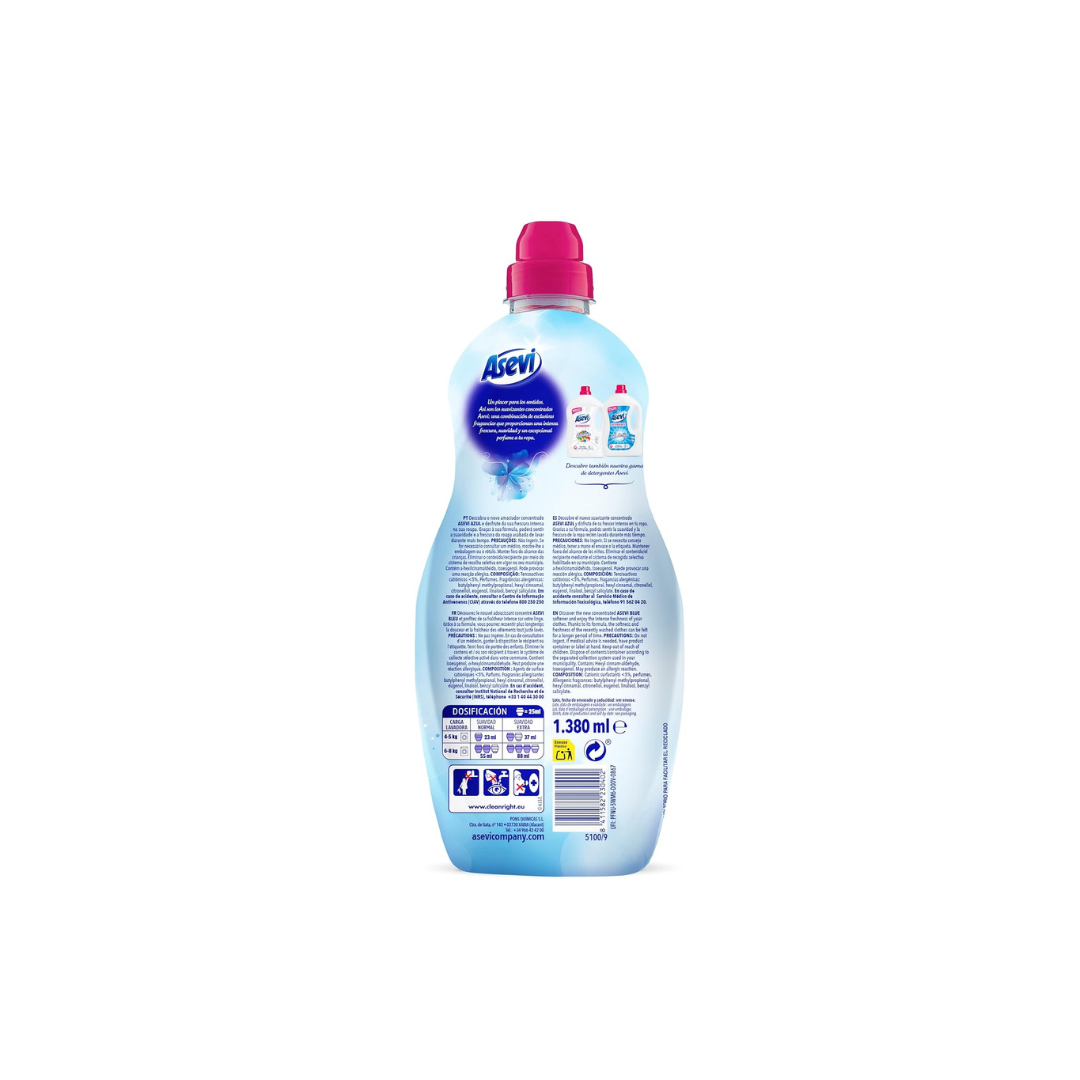 SUAVIZANTE ASEVI AZUL 60 DOSIS 1380ml - Imagen 2