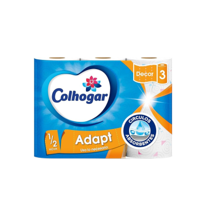 PAPEL COCINA COLHOGAR 3 ROLLOS